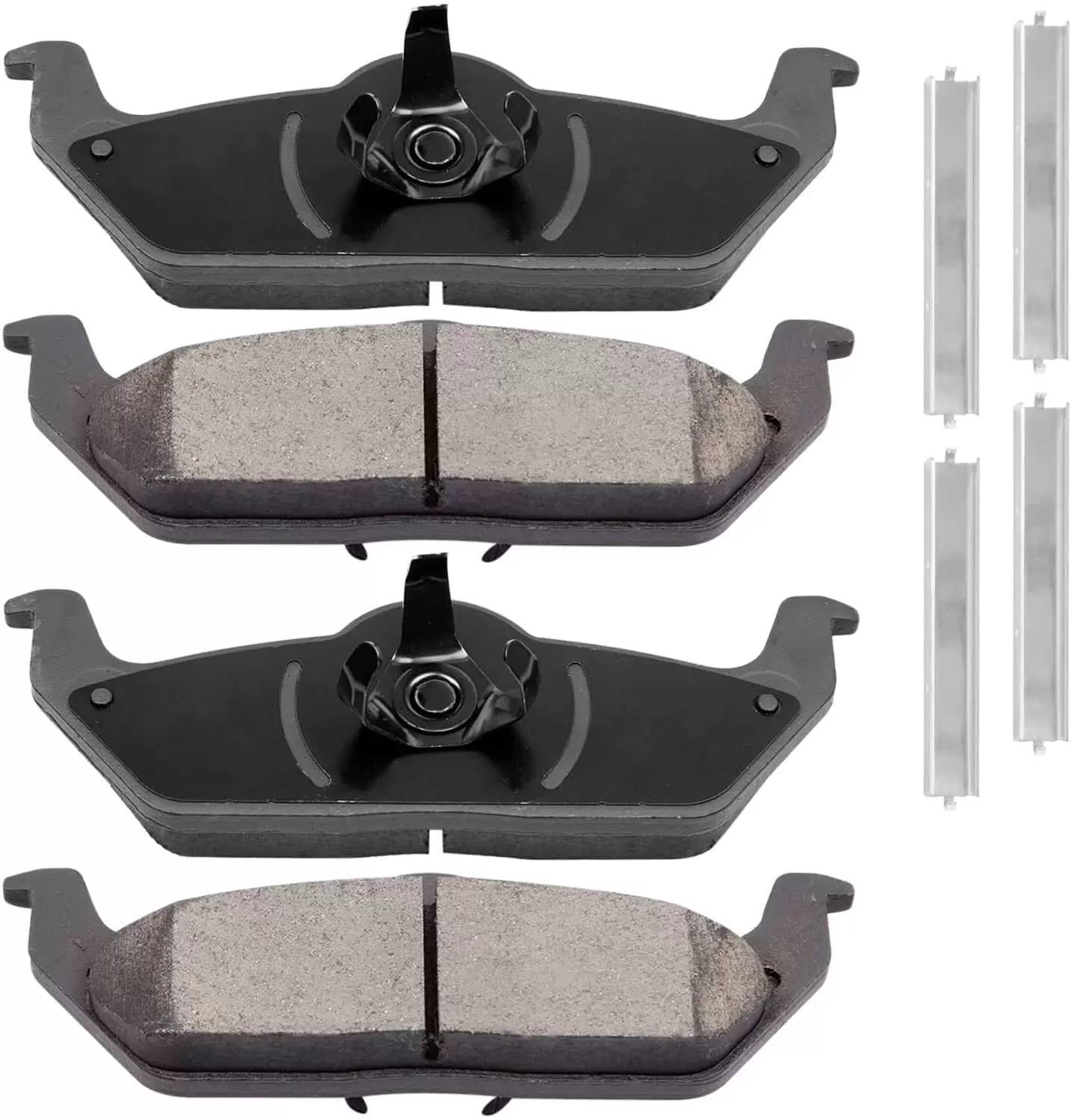 JADODE Rear Ceramic Brake Pads Kit Fits for 2005-2012 Ford F-150 . 2006-2008 Lincoln Mark LT - Ceramic Low Dust 4pcs Brake Pad D1012 w/Hardware