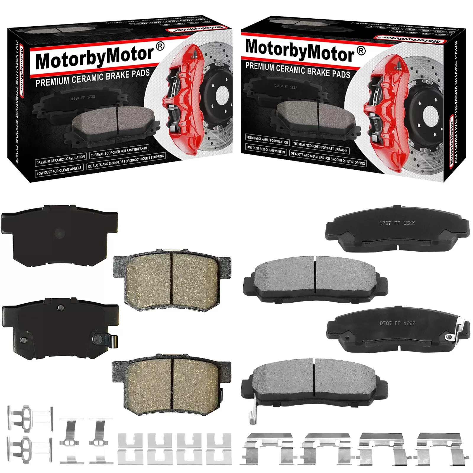 8 PCS Front & Rear Ceramic Brake Pads w/Hardware Kits Fits for Acura CSX. Honda Accord Civic Low Dust Brake Pad Fits select: 2003-2007 HONDA ACCORD EX. 2004 HONDA CIVIC LX