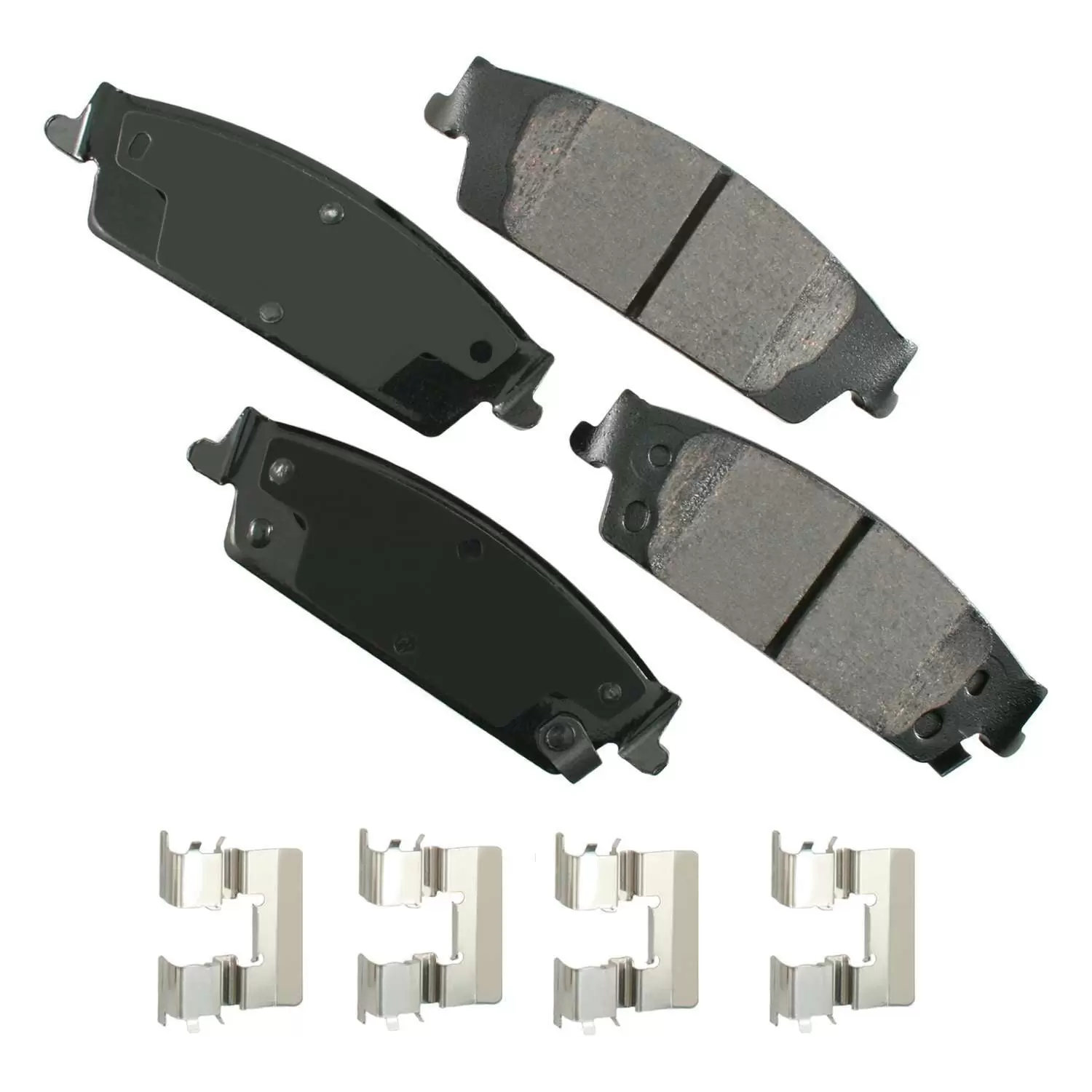 Akebono PRO-ACT Ultra-Premium Brake Pad Set. Ceramic Fits select: 2014-2018 CHEVROLET SILVERADO. 2014-2018 GMC SIERRA