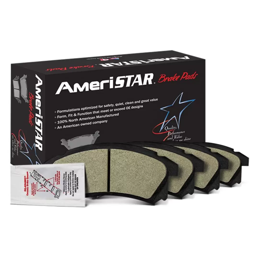 AmeriBRAKES Ceramic Disc Brake Pads with included lubricant. AmeriSTAR STC598 - For Taurus Sable Continental Thunderbird Mark VIII Fits select: 2001-2007 FORD TAURUS. 2001-2005 MERCURY SABLE