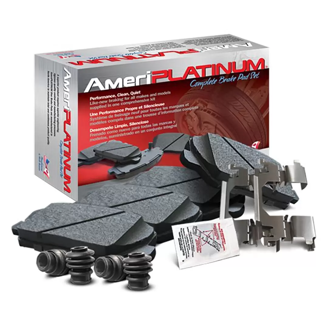 AmeriBRAKES Ceramic Disc Brake Pads with included lubricant and hardware. AmeriPLATINUM PTC1313 - For Soul Sonata Amanti Fits select: 2010-2013 KIA SOUL. 2009-2010 HYUNDAI SONATA