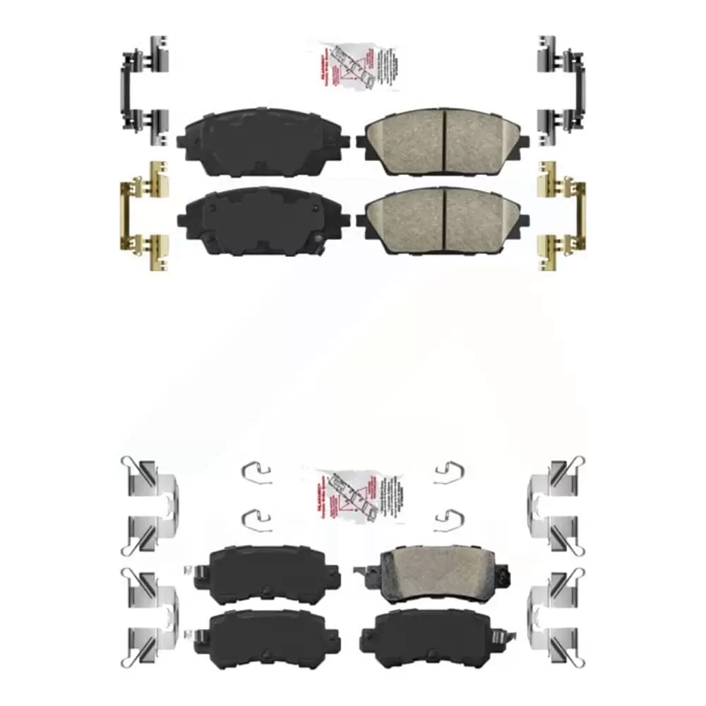 AmeriBRAKES Front Rear Ceramic Disc Brake Pads Kit For 2016-2018 Mazda CX-3 FWD AWD KNF-101212