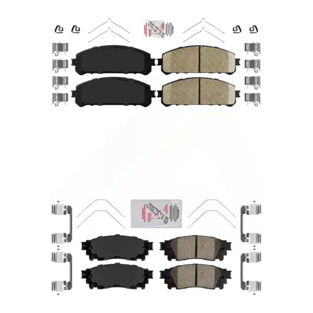 AmeriBRAKES Front Rear Ceramic Disc Brake Pads Kit For Lexus RX350 NX200t NX300 Toyota RX350L Camry NX300h Avalon RX450hL KNF-101111