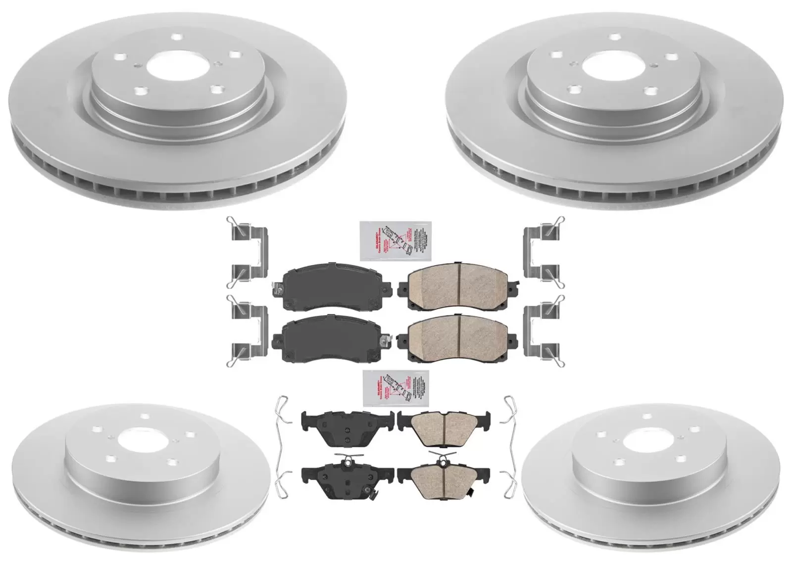 AmeriBrake Coated Brake Rotors Ceramic Brake Pads for Subaru Legacy 2020-2023