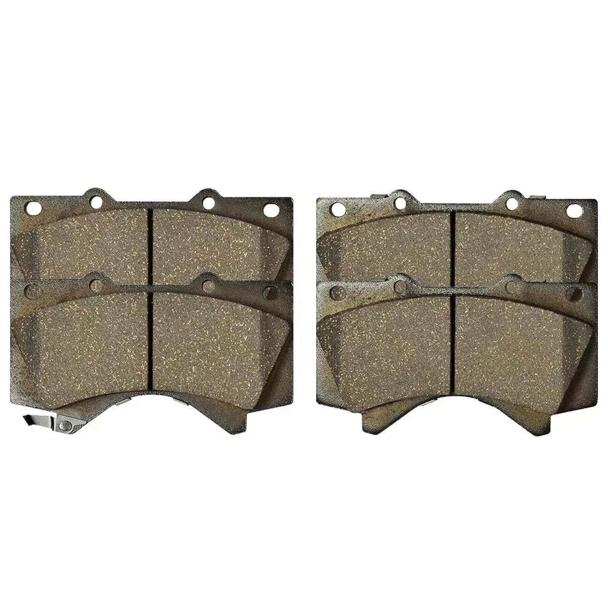 AutoShack Front Ceramic Brake Pad Kit Driver and Passenger Side Replacement for 2007-2019 Toyota Tundra 2008-2011 2013-2019 Land Cruiser 2008-2019 Sequoia 2008-2011 2013-2019 Lexus LX570 4WD AWD RWD