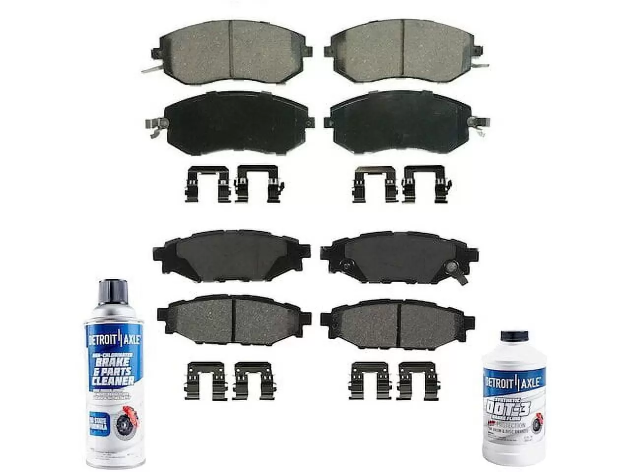 Brake Pad Set - Compatible with 2011 - 2016 Subaru Impreza 2012 2013 2014 2015