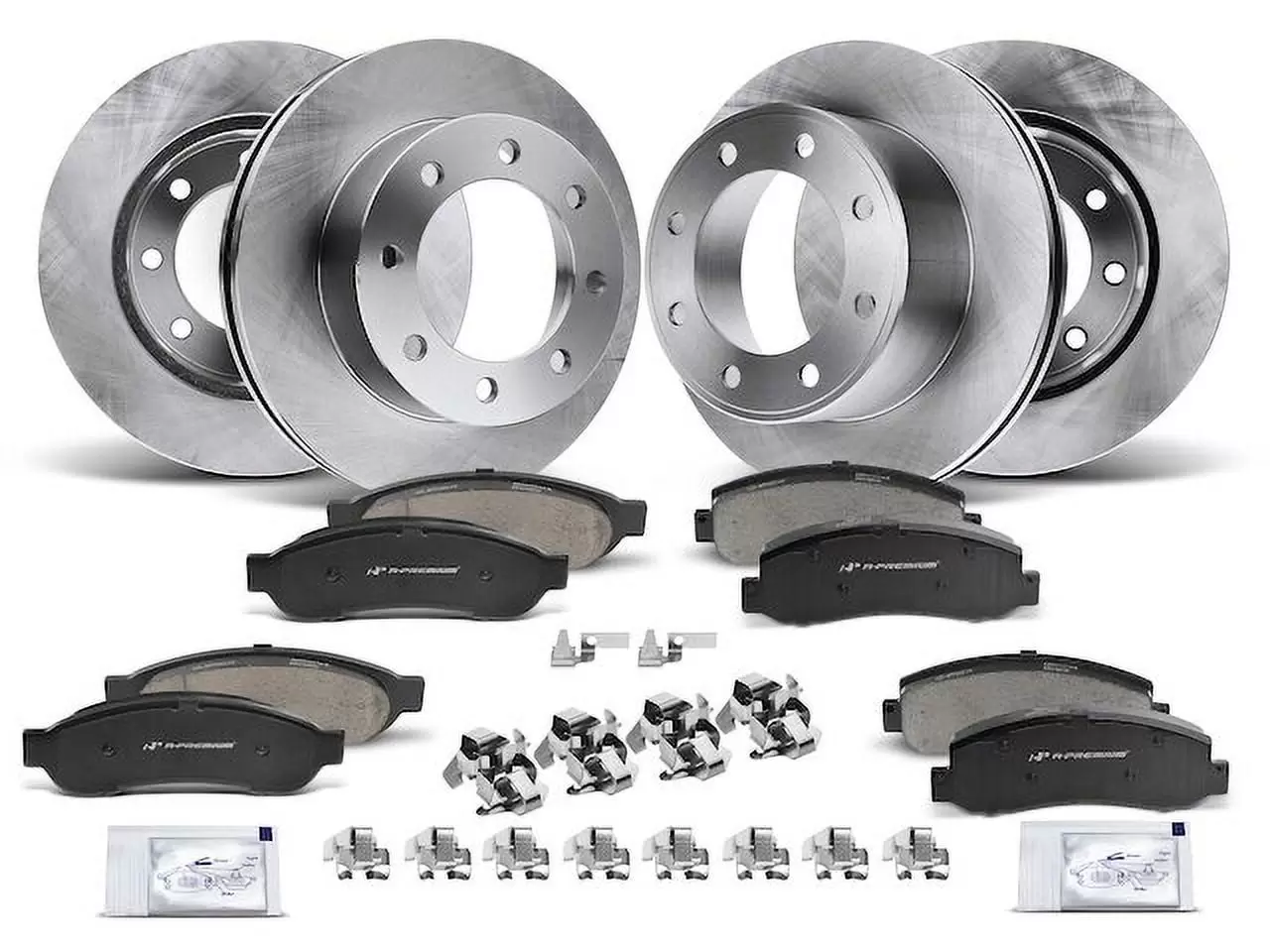 Brake Pad and Rotor Kit 12 - Compatible with 2008 - 2012 Ford F-250 Super Duty 2009 2010 2011