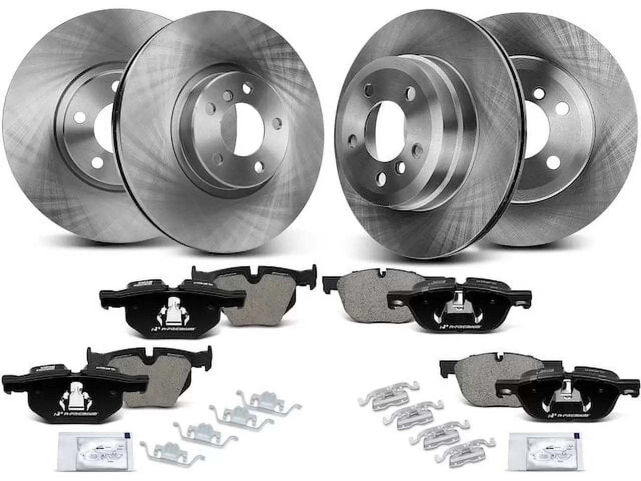 Brake Pad and Rotor Kit 12 - Compatible with 2009 - 2013. 2016 - 2018 BMW X5 2010 2011 2012 2017