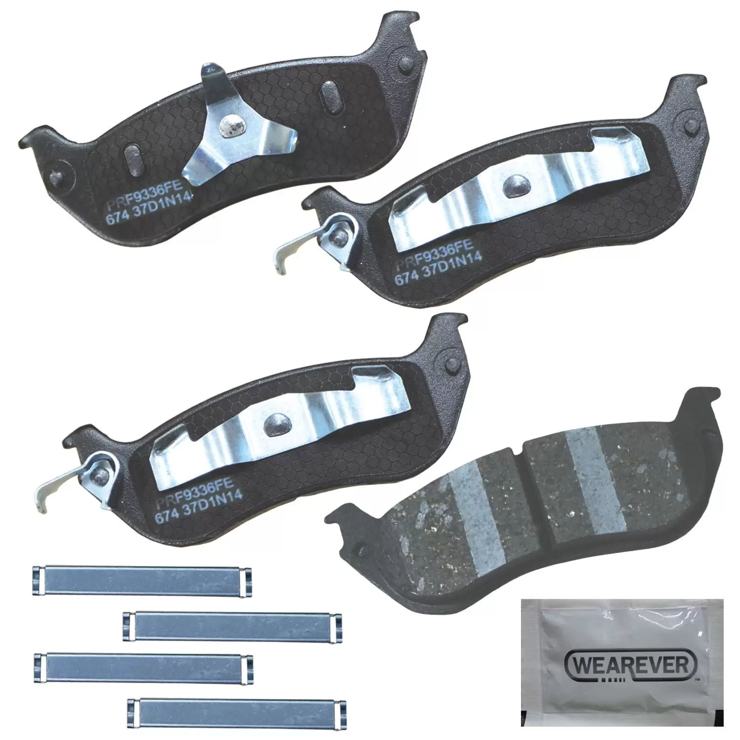 Carquest Professional Platinum Semi-Metallic Brake Pads - Rear (4-Pad Set)