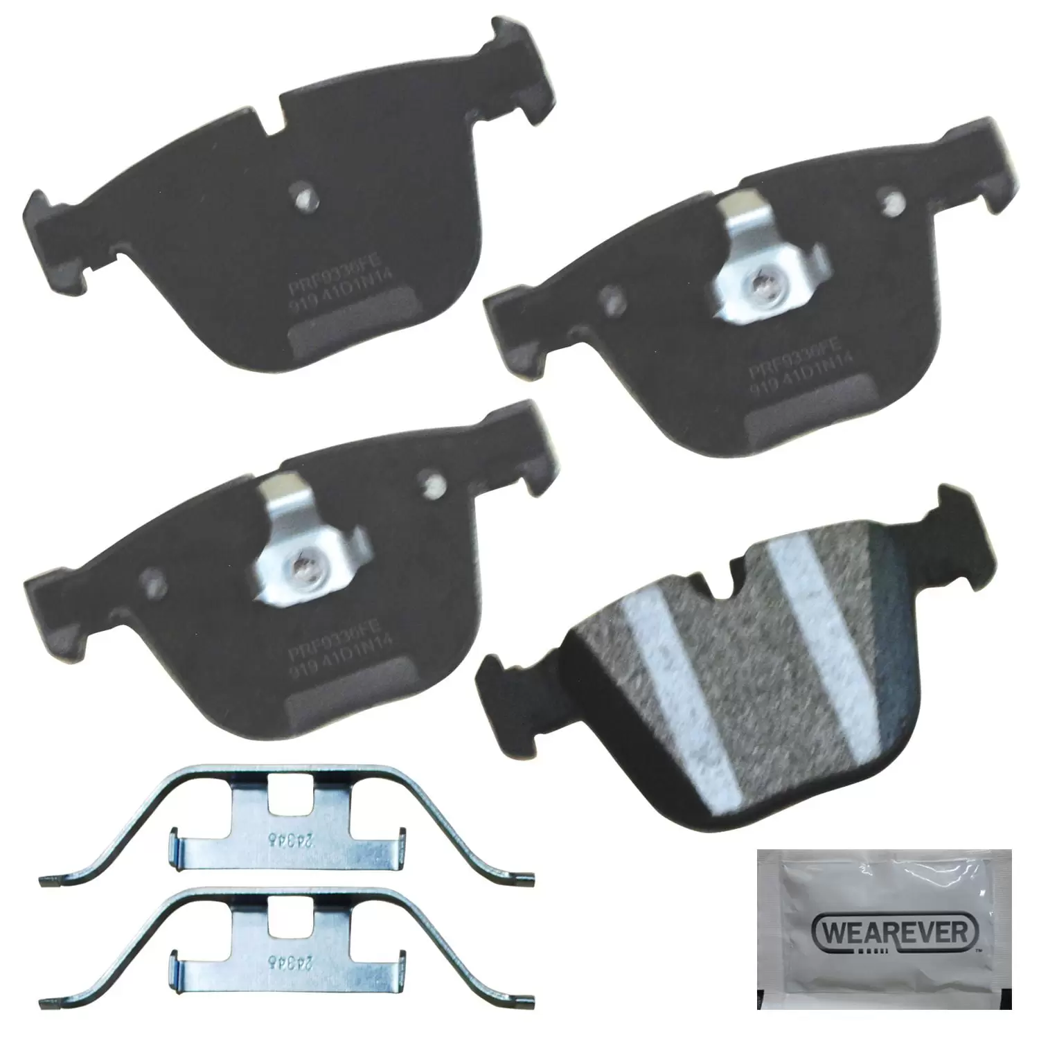 Carquest Professional Platinum Semi-Metallic Brake Pads - Rear (4-Pad Set)