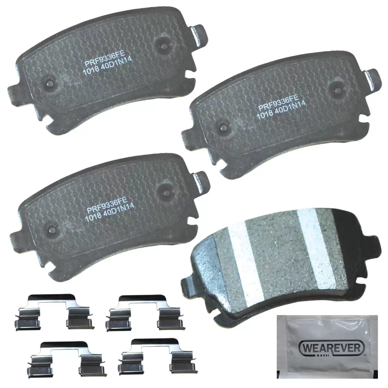 Carquest Professional Platinum Semi-Metallic Brake Pads - Rear (4-Pad Set)