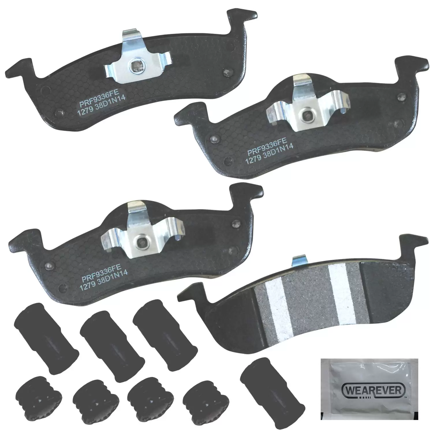 Carquest Professional Platinum Semi-Metallic Brake Pads - Rear (4-Pad Set)