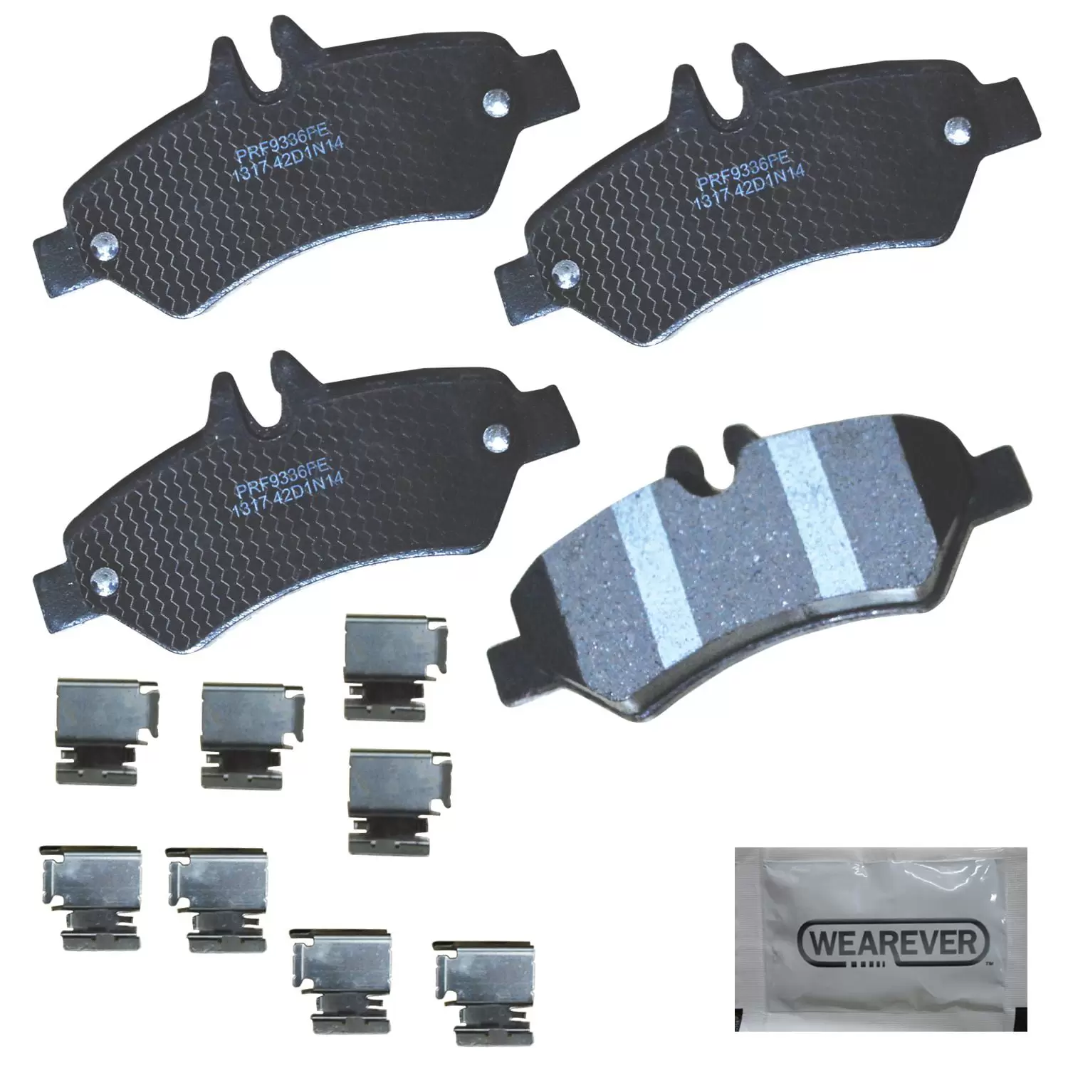 Carquest Professional Platinum Semi-Metallic Brake Pads - Rear (4-Pad Set)