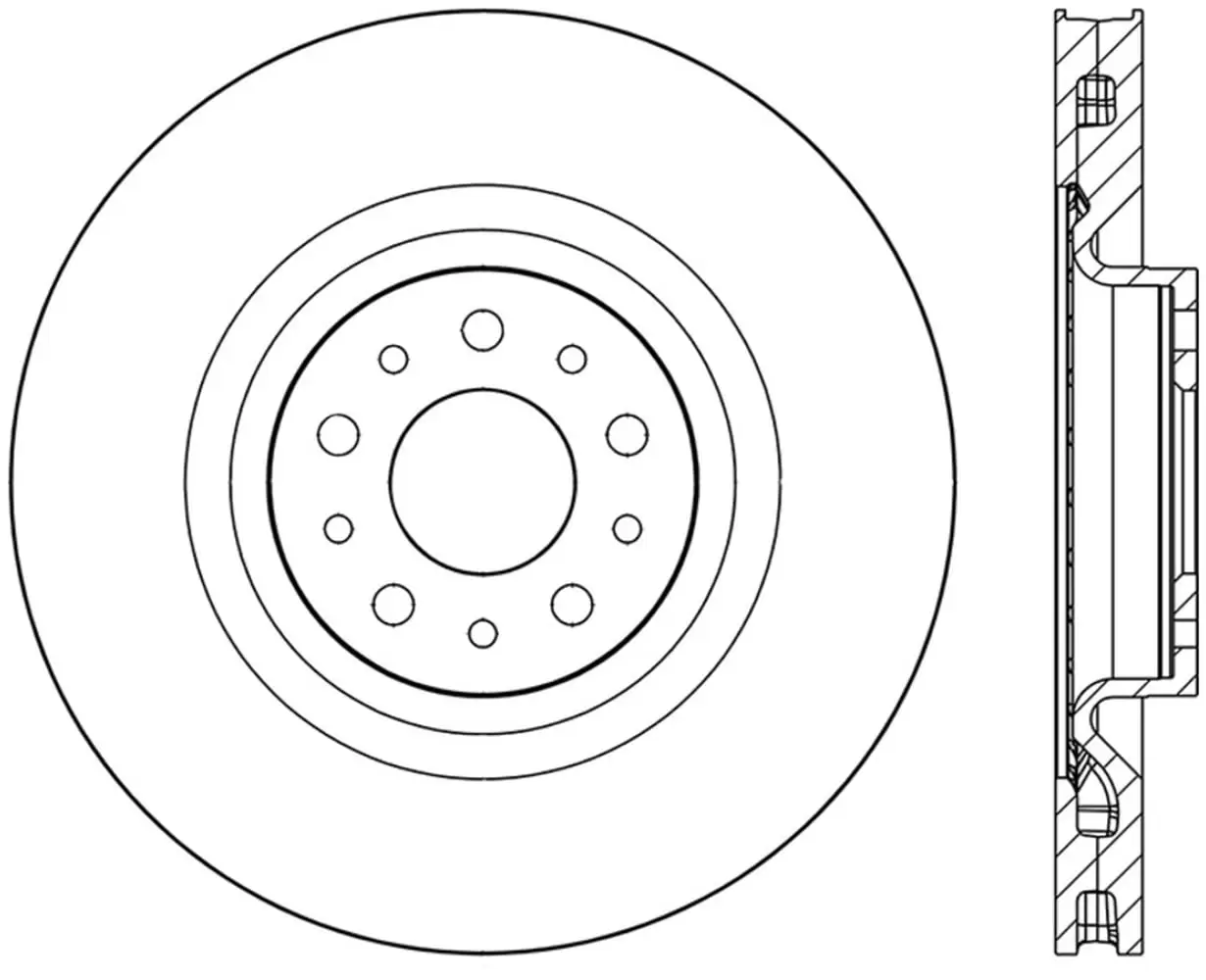 Centric 120.04006 Brake Rotor Fits select: 2014-2020 FIAT 500L