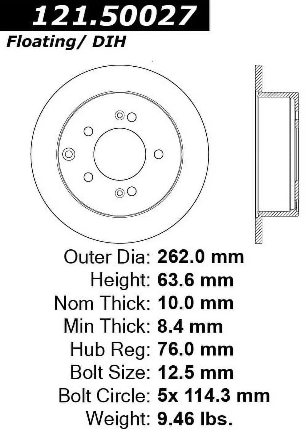 Disc Brake Rotor Fits select: 2010-2013 KIA SOUL. 2010-2013 KIA FORTE