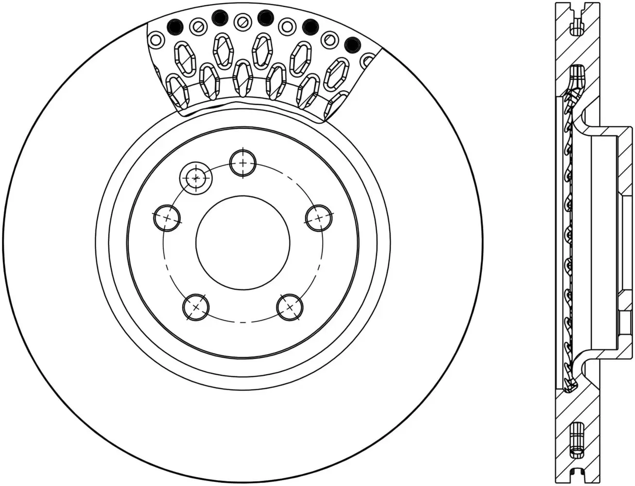 Disc Brake Rotor Fits select: 2015-2019 LAND ROVER DISCOVERY SPORT. 2016-2018 LAND ROVER RANGE ROVER EVOQUE