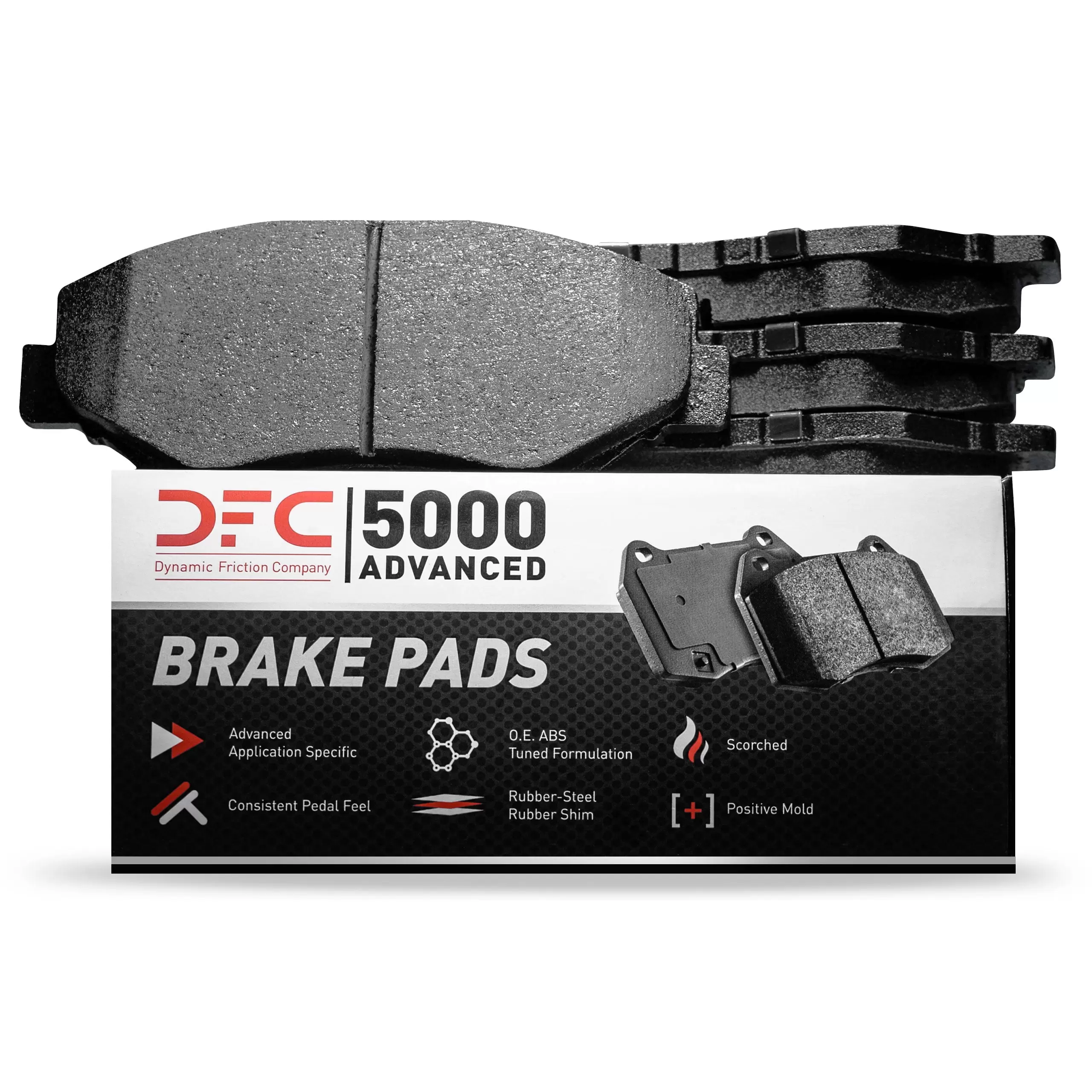 Dynamic Friction Company 5000 Advanced Brake Pads - Semi Metallic 1551-0406-00-Rear Set For 1987-1988 Sterling 825. 1989-1991 Sterling 827