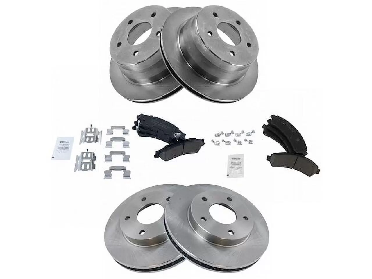 Front and Rear Brake Pad and Rotor Kit - Compatible with 1997 - 2001 Oldsmobile Bravada 1998 1999 2000