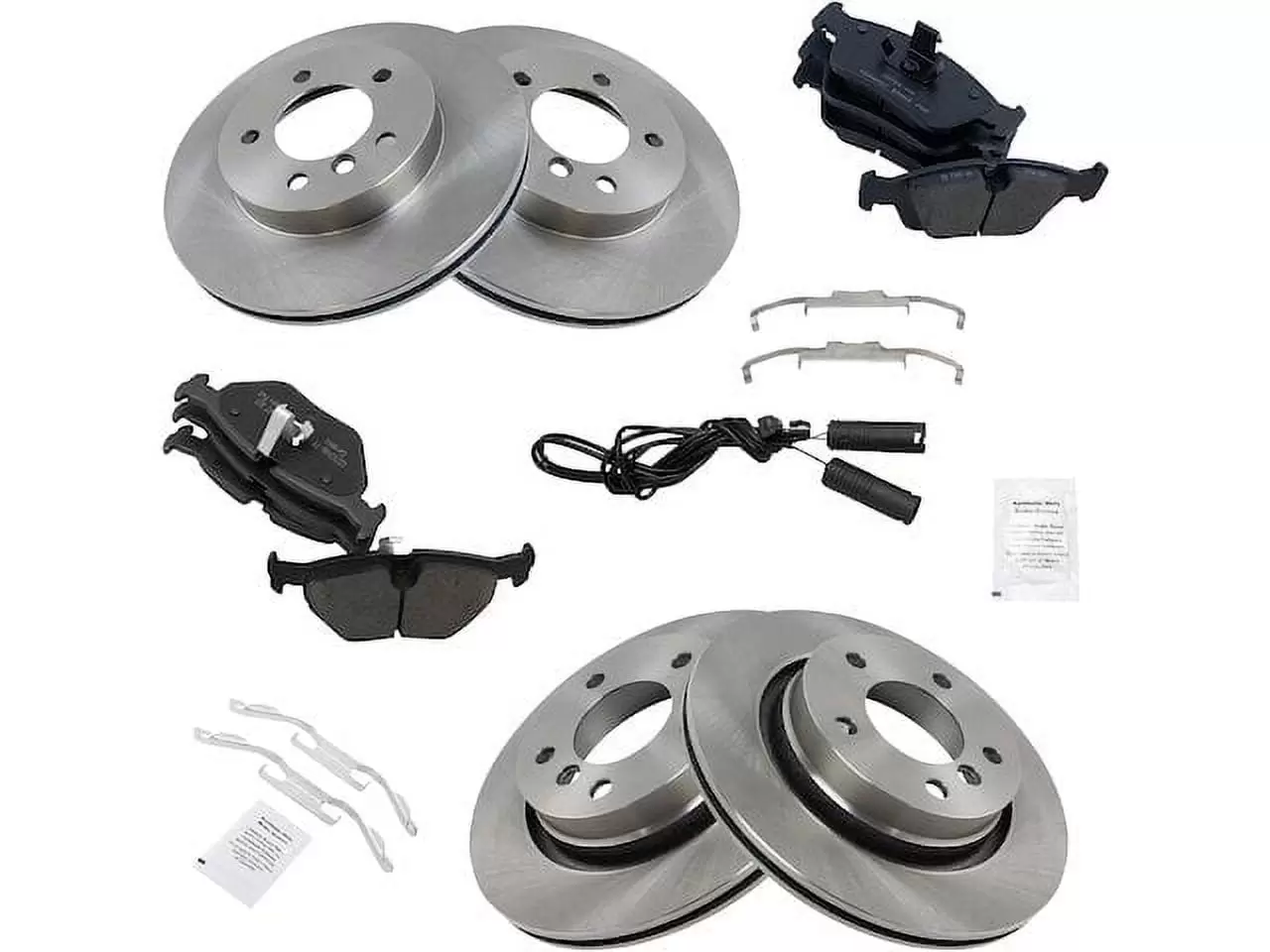 Front and Rear Brake Pad and Rotor Kit - Compatible with 2001 - 2005 BMW 325i 2002 2003 2004