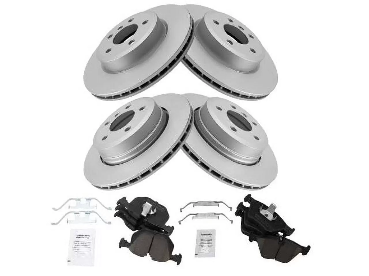 Front and Rear Brake Pad and Rotor Kit - Compatible with 2004 - 2010 BMW X3 2005 2006 2007 2008 2009