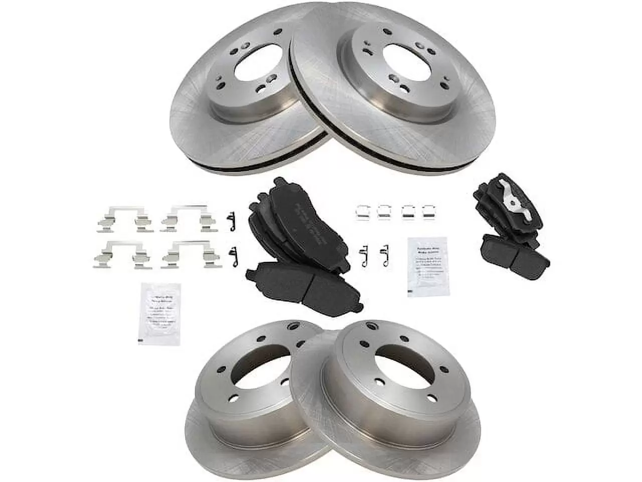 Front and Rear Brake Pad and Rotor Kit - Compatible with 2011 - 2014 Chrysler 200 2012 2013