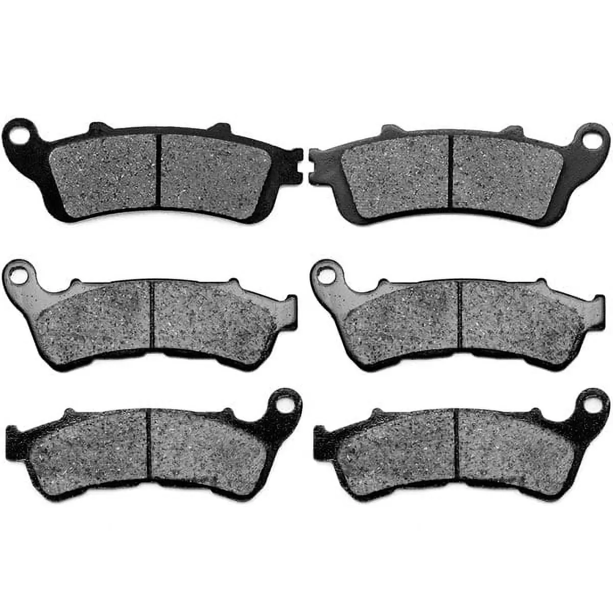 KMG Front + Rear Brake Pads Compatible with 2010-2011 Honda NT 700 (ABS) - Non-Metallic Organic NAO Brake Pads Set