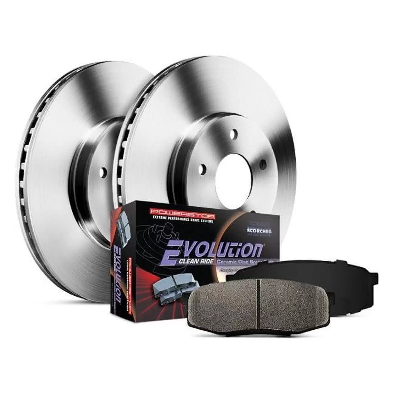 Power Stop Front Stock Replacement Brake Pad and Rotor Kit KOE7347