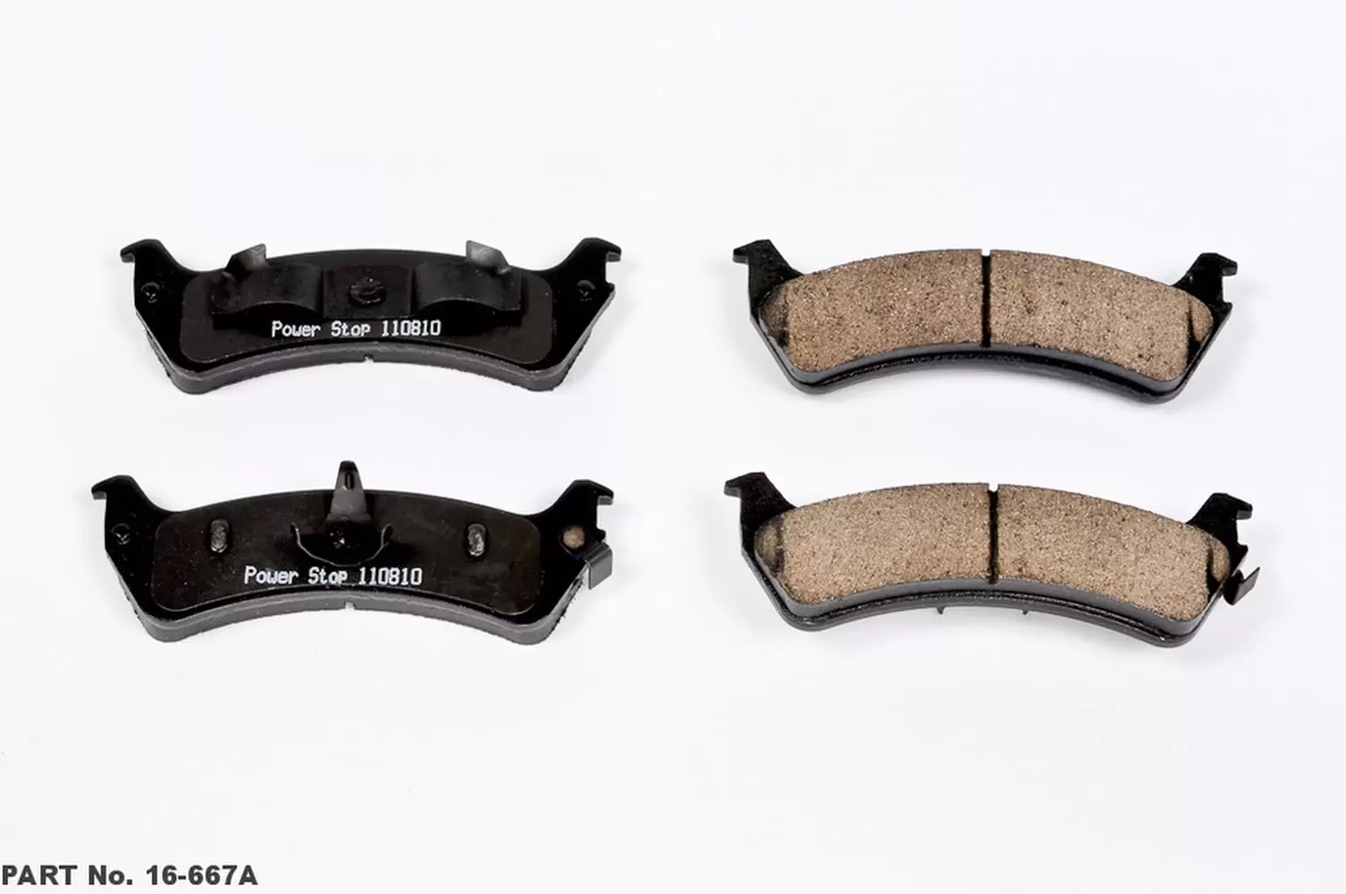 Power Stop Rear Z16 Evolution Ceramic Brake Pads 16-667A