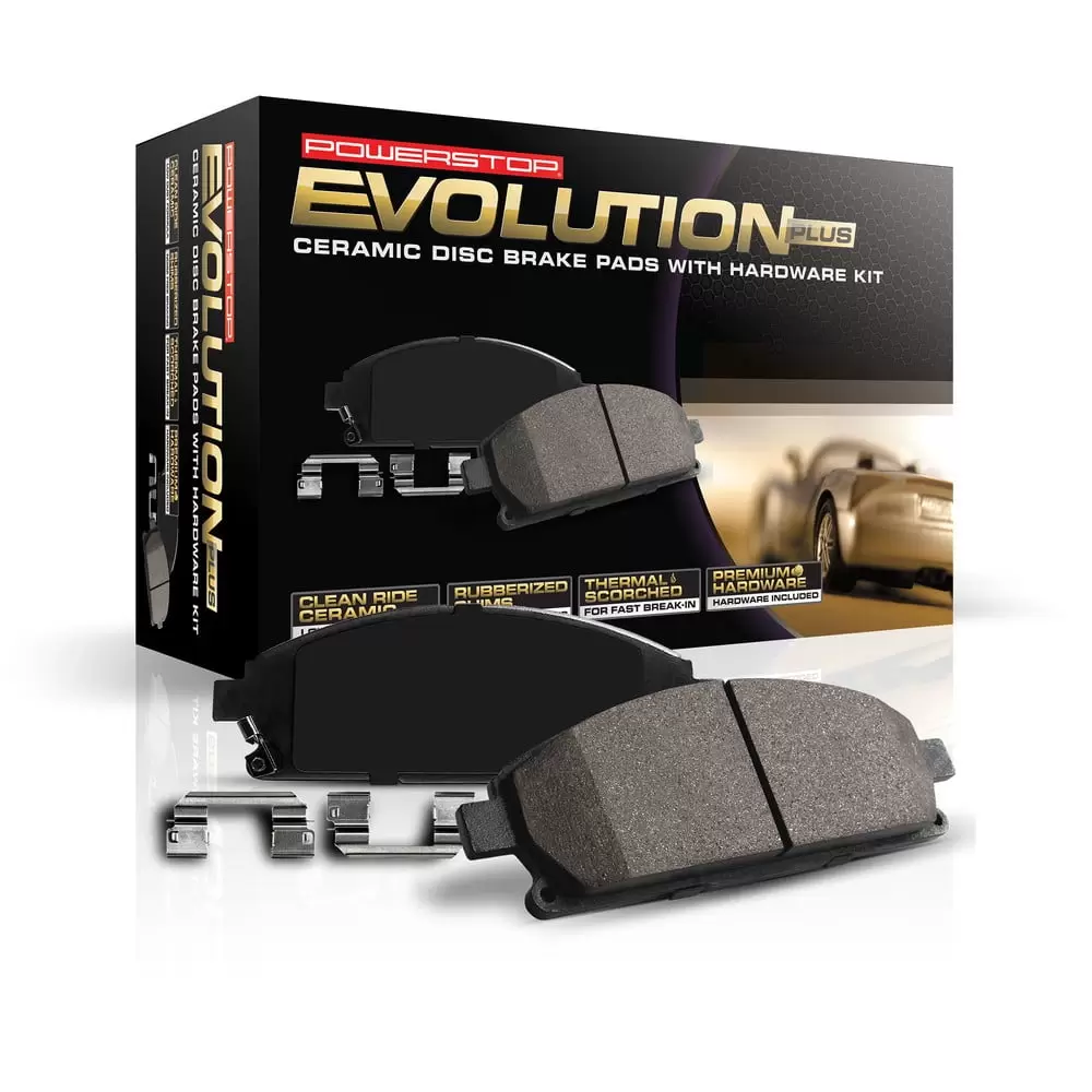 Power Stop Rear Z17 Evolution Ceramic Brake Pads with Hardware 17-1646