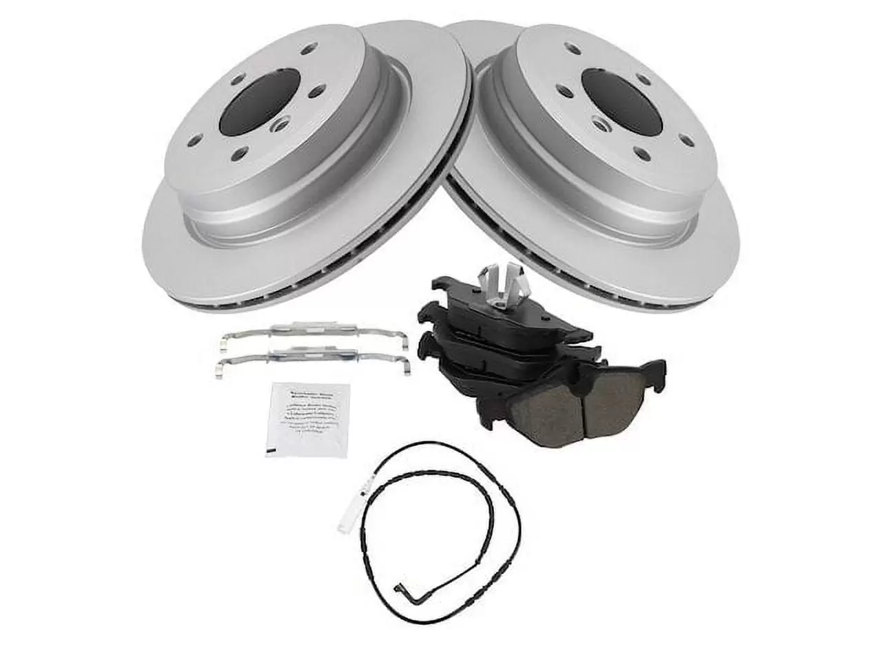 Rear Brake Pad Rotor and Wear Sensor Kit - Compatible with 2009 - 2012 BMW 328i xDrive 2010 2011