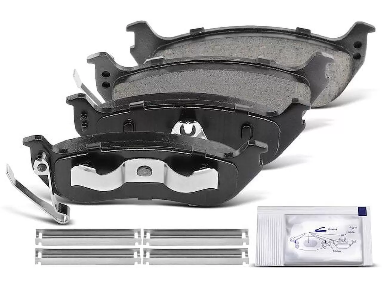 Rear Brake Pad Set 4 - Compatible with 2006 - 2010 Ford Explorer 2007 2008 2009