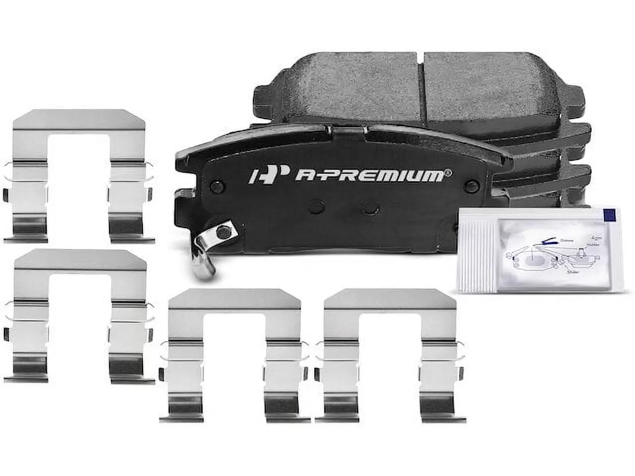 Rear Brake Pad Set 4 - Compatible with 2008 - 2010 Saturn Vue 2009