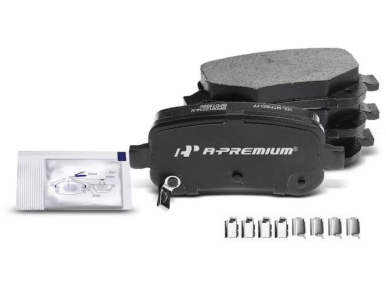 Rear Brake Pad Set 4 - Compatible with 2009 - 2012 Dodge Journey 2010 2011