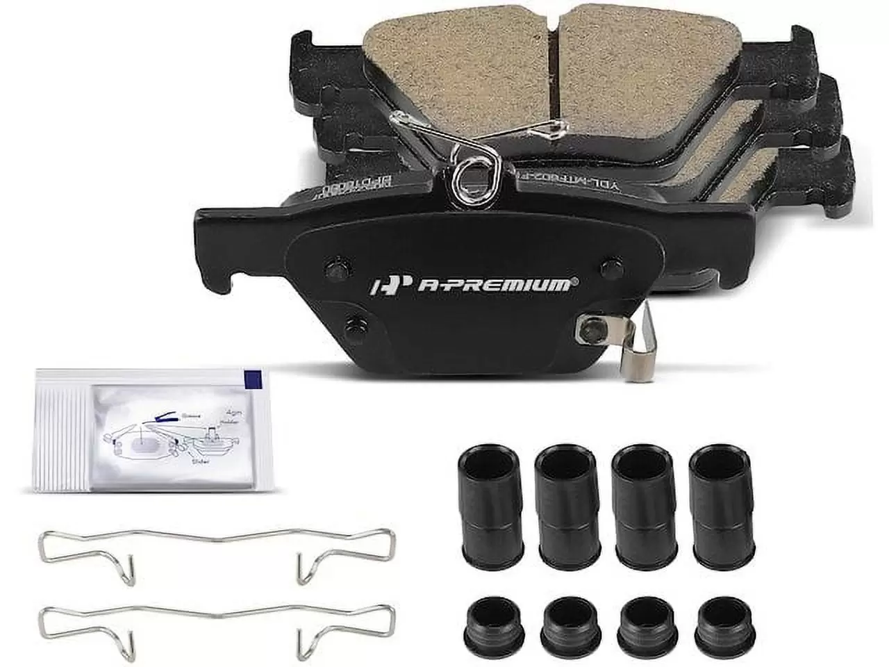 Rear Brake Pad Set 4 - Compatible with 2019 - 2022 Subaru Ascent 2.4L H4 2020 2021