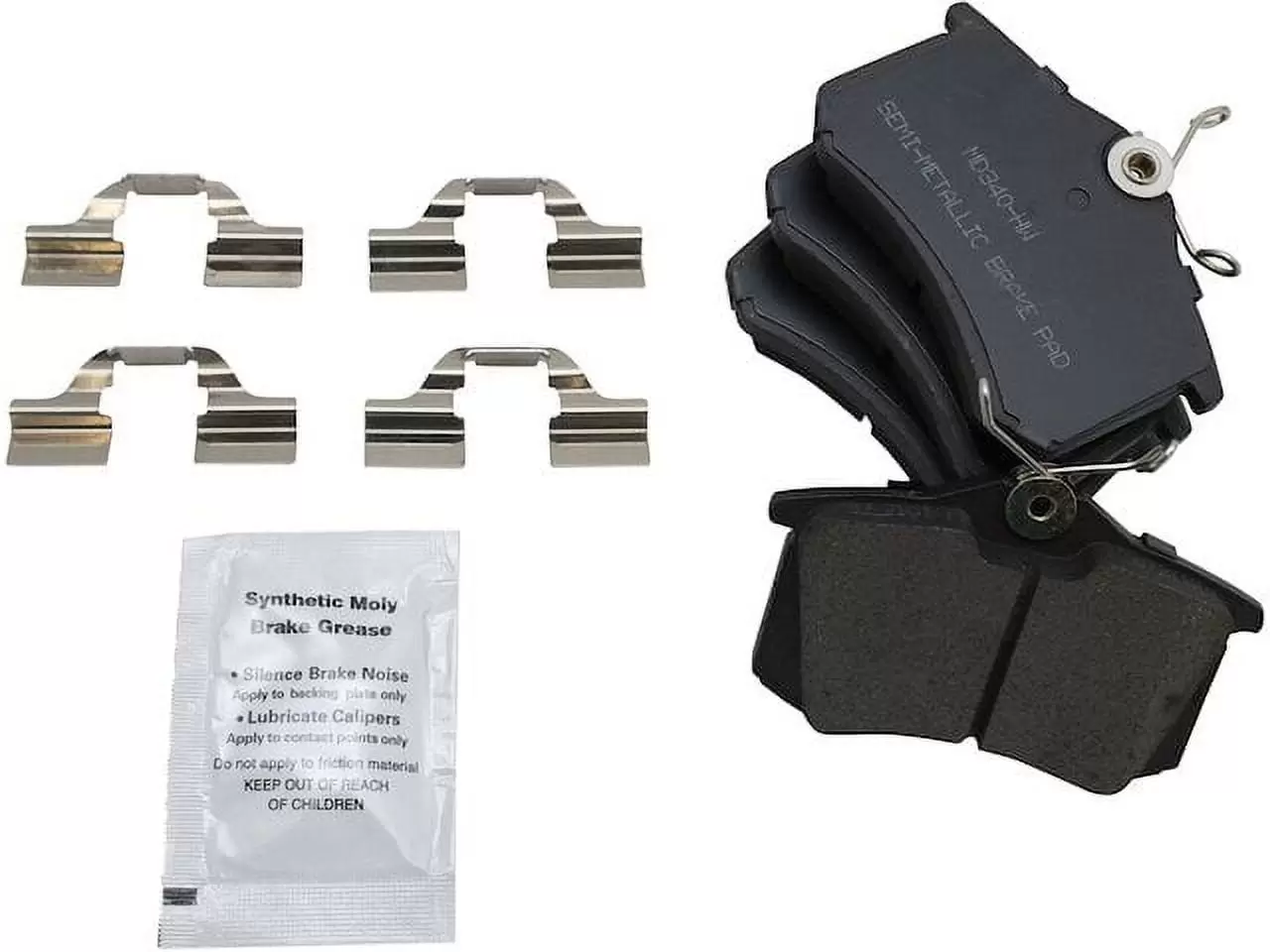 Rear Brake Pad Set - Compatible with 1985 - 2006 Volkswagen Golf 1986 1987 1988 1989 1990 1991 1992 1993 1994 1995 1996 1997 1998 1999 2000 2001 2002 2003 2004 2005