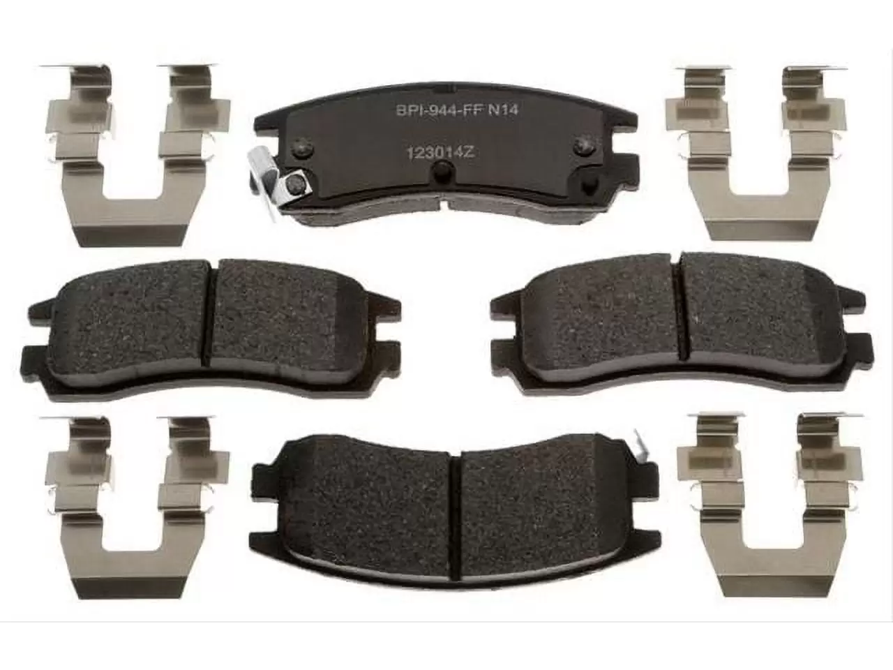 Rear Brake Pad Set - Compatible with 1991 - 2002 Saturn SL2 1992 1993 1994 1995 1996 1997 1998 1999 2000 2001