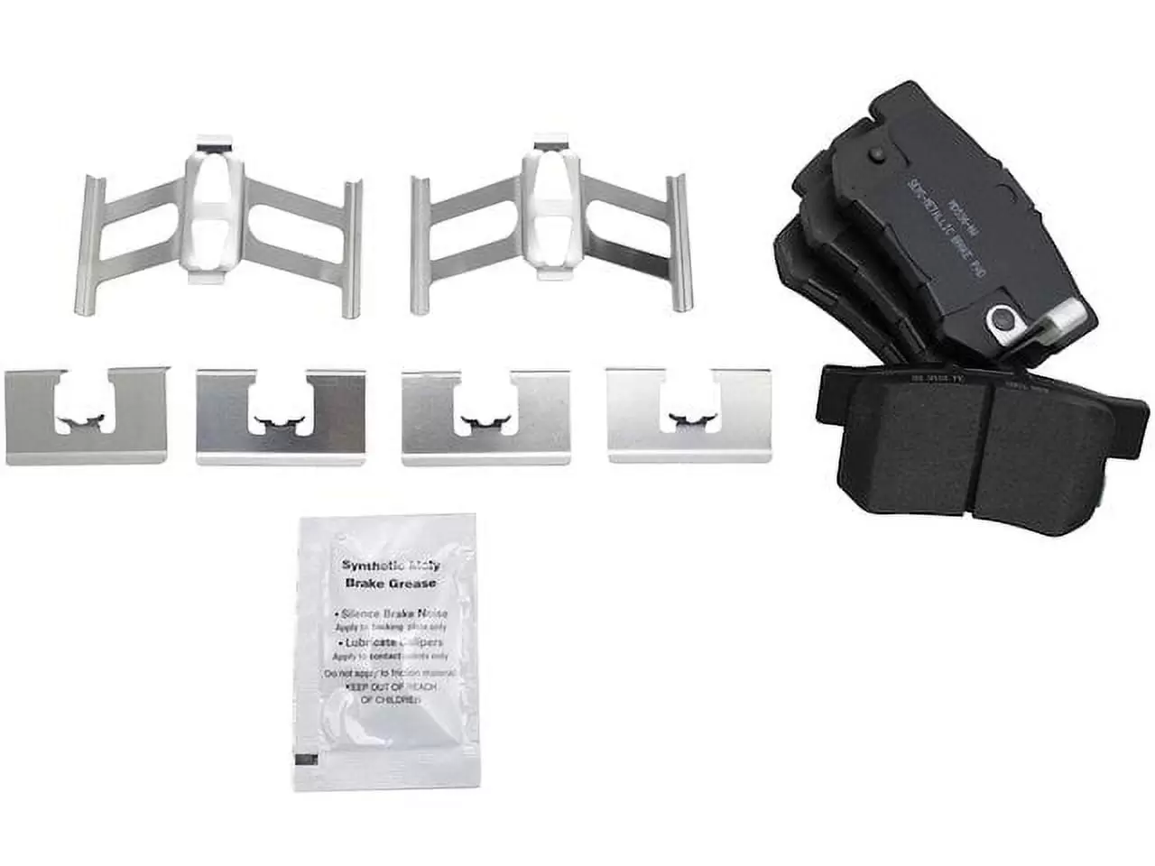 Rear Brake Pad Set - Compatible with 1999 - 2008 Acura TL 3.2L V6 2000 2001 2002 2003 2004 2005 2006 2007