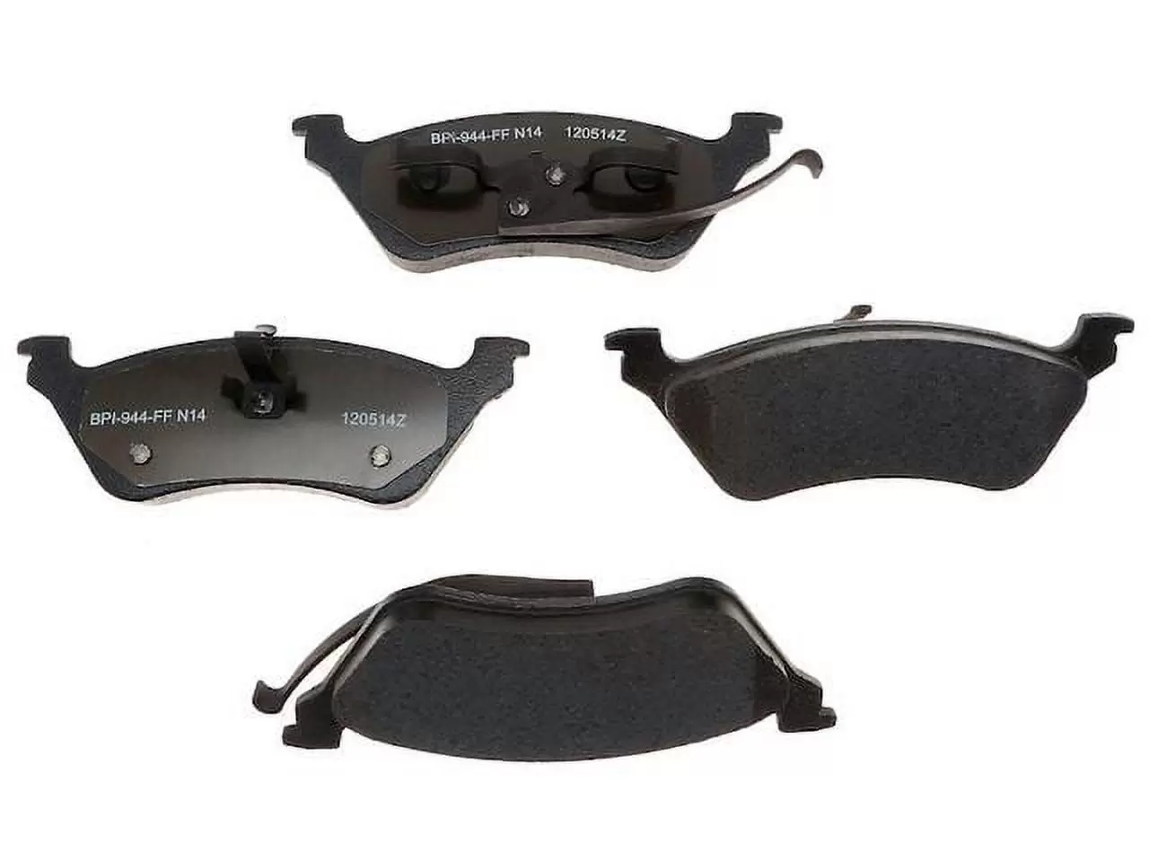 Rear Brake Pad Set - Compatible with 2001 - 2007 Chrysler Town & Country 2002 2003 2004 2005 2006