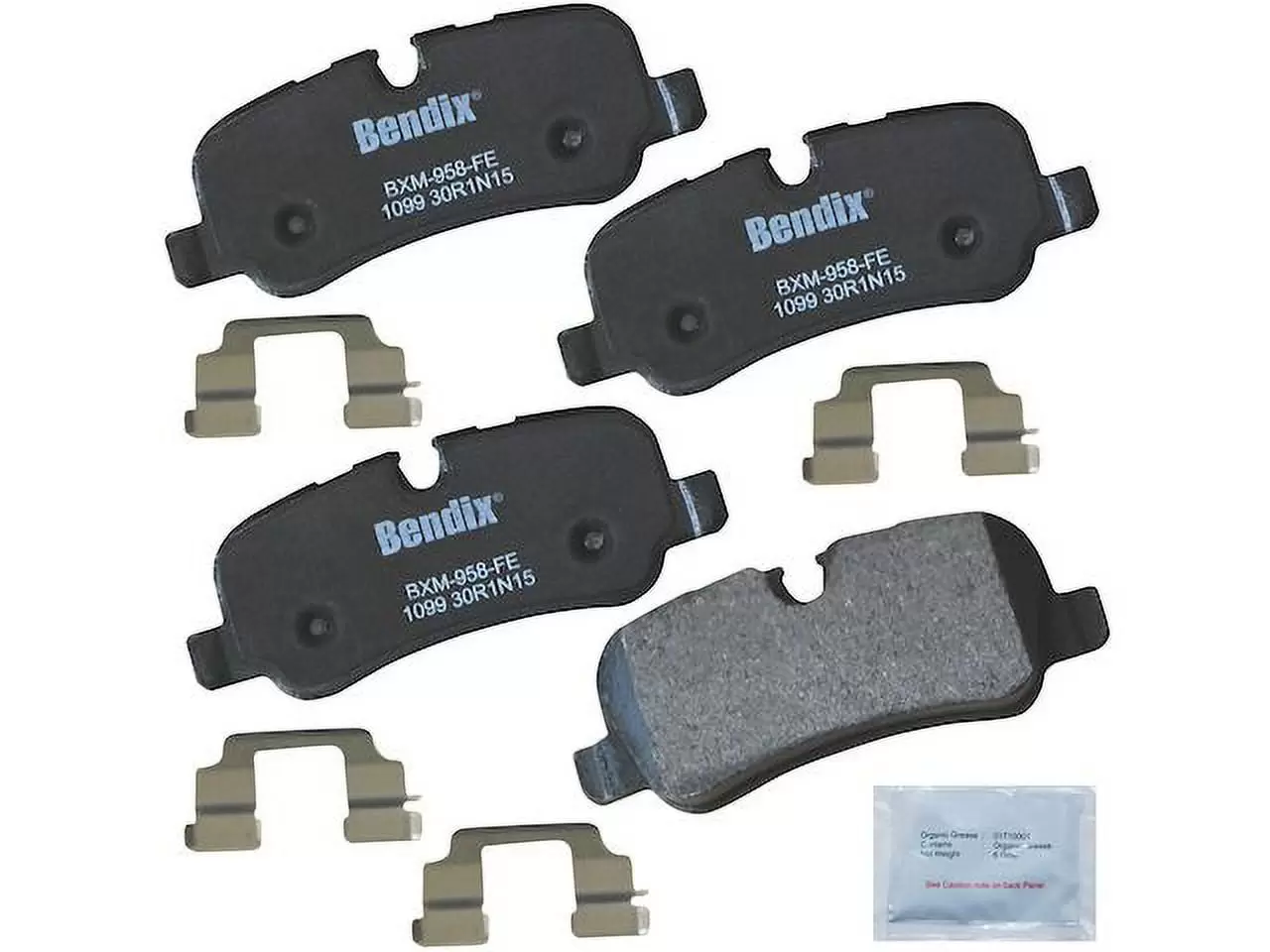 Rear Brake Pad Set - Compatible with 2006 - 2012 Land Rover Range Rover HSE 2007 2008 2009 2010 2011