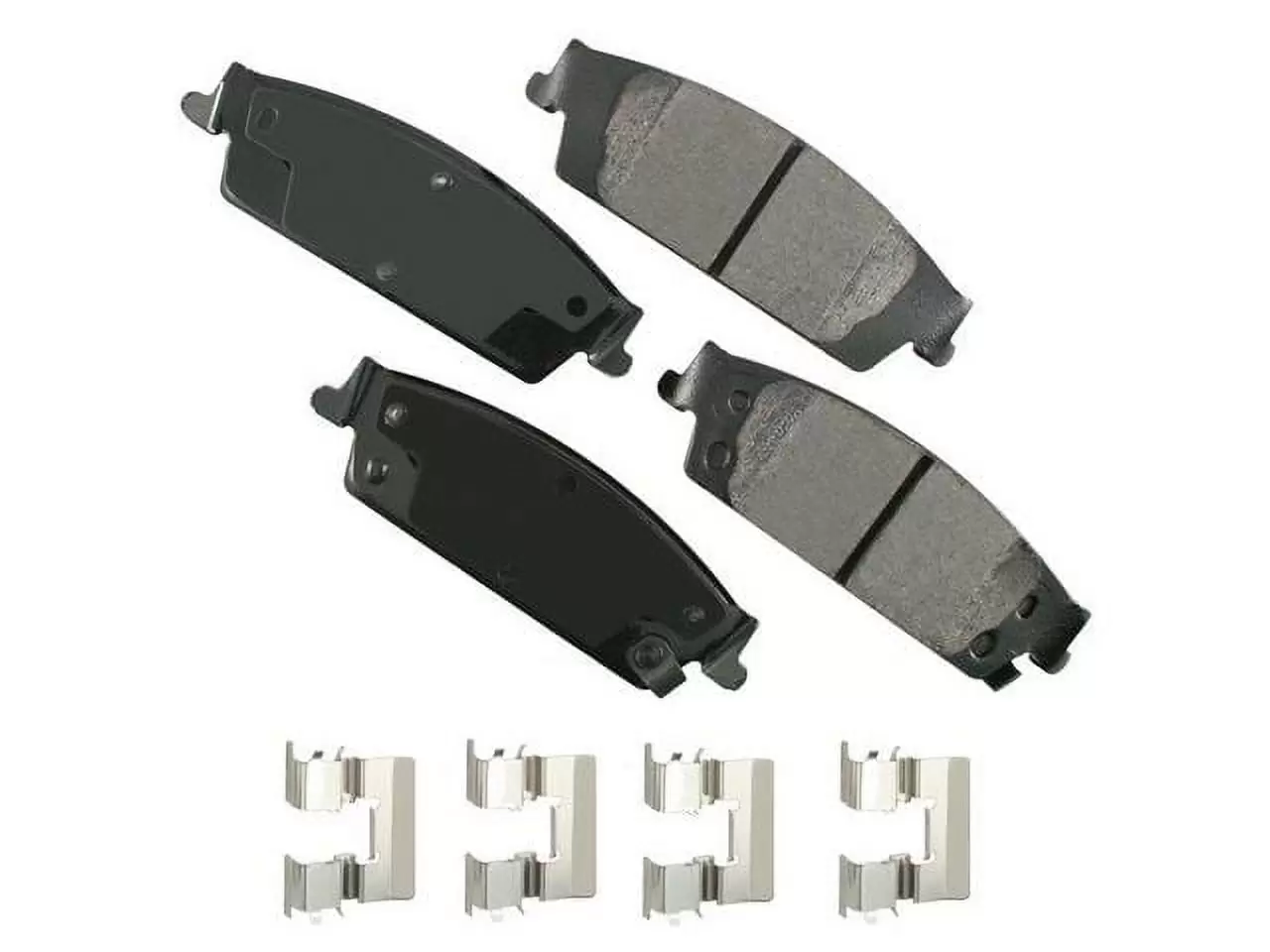 Rear Brake Pad Set - Compatible with 2014 - 2018 Chevy Silverado 1500 2015 2016 2017