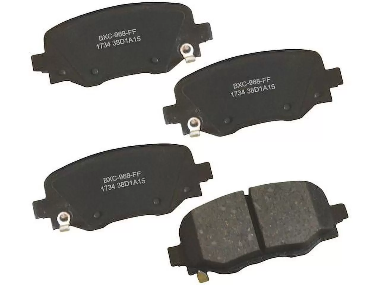 Rear Brake Pad Set - Compatible with 2014 - 2021 Jeep Cherokee 2015 2016 2017 2018 2019 2020