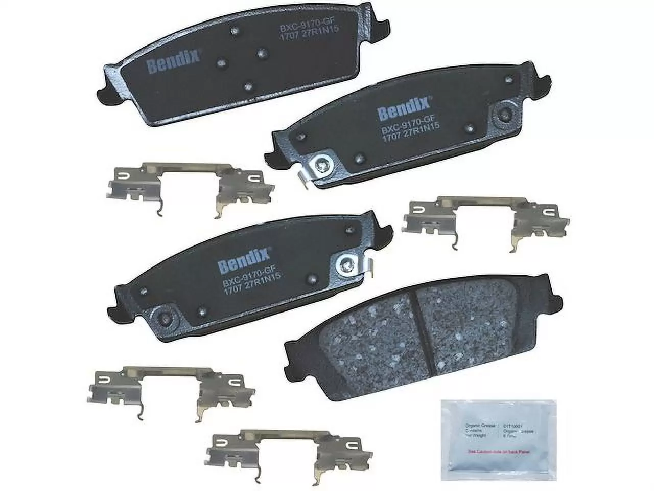 Rear Brake Pad Set - Compatible with 2015 - 2020 Chevy Suburban 2016 2017 2018 2019