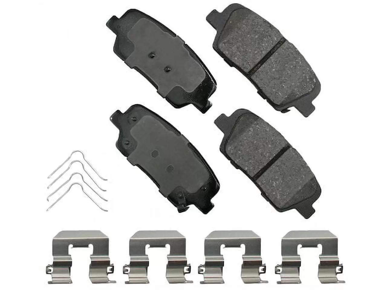 Rear Brake Pad Set - Compatible with 2016 - 2018 Hyundai Santa Fe Sport 2017