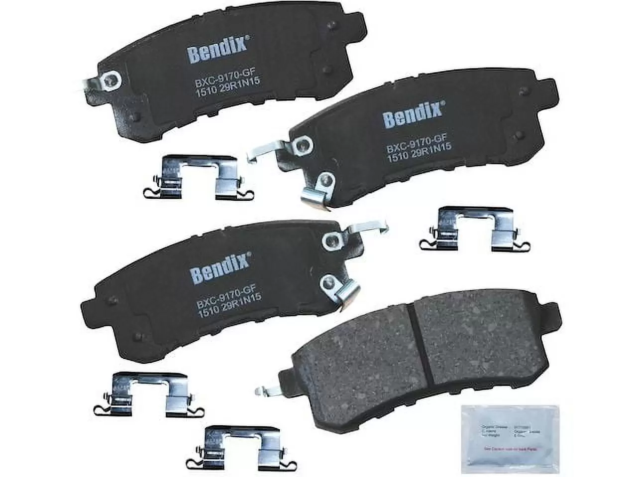 Rear Brake Pad Set - Compatible with 2017 - 2022 Nissan Armada 2018 2019 2020 2021