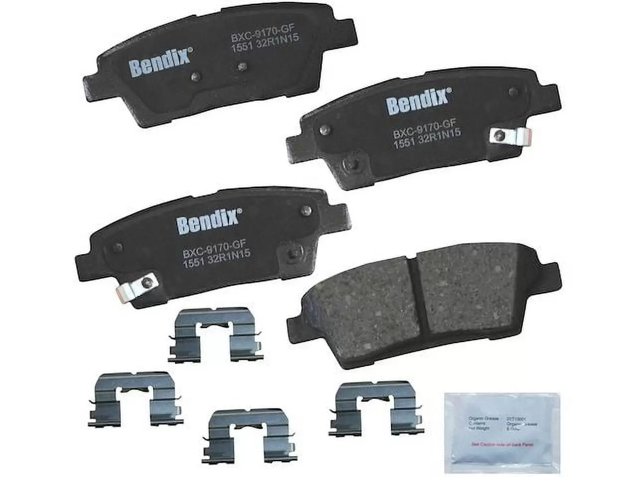 Rear Brake Pad Set - Compatible with 2017 Genesis G80