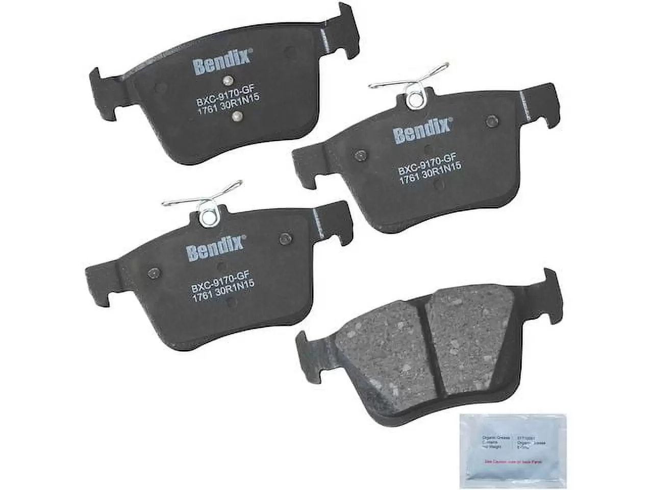 Rear Brake Pad Set - Compatible with 2018 - 2022 Volkswagen Tiguan 2019 2020 2021