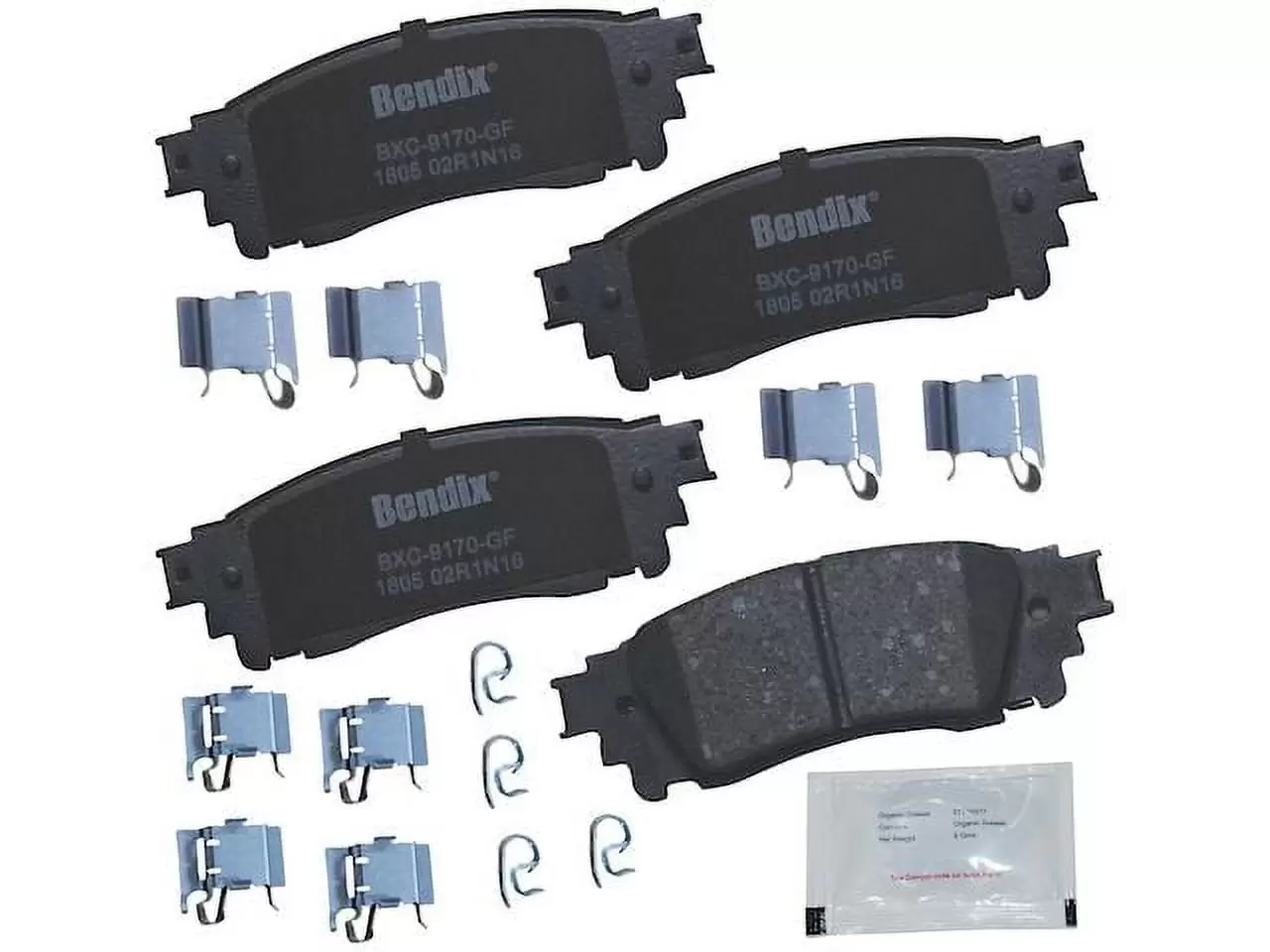 Rear Brake Pad Set - Compatible with 2018 - 2023 Toyota Camry 2019 2020 2021 2022