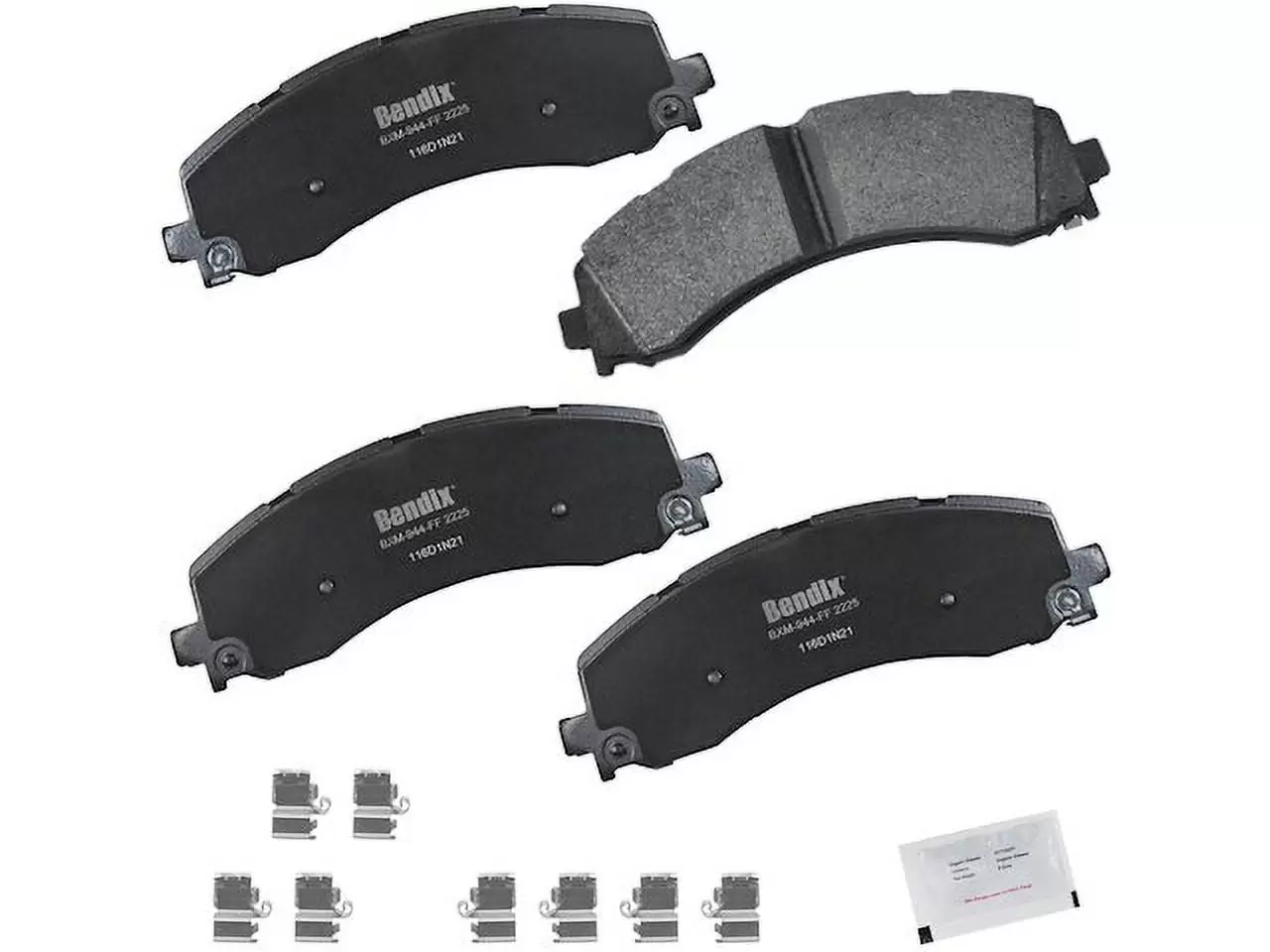 Rear Brake Pad Set - Compatible with 2019 - 2023 Ram 3500 2020 2021 2022