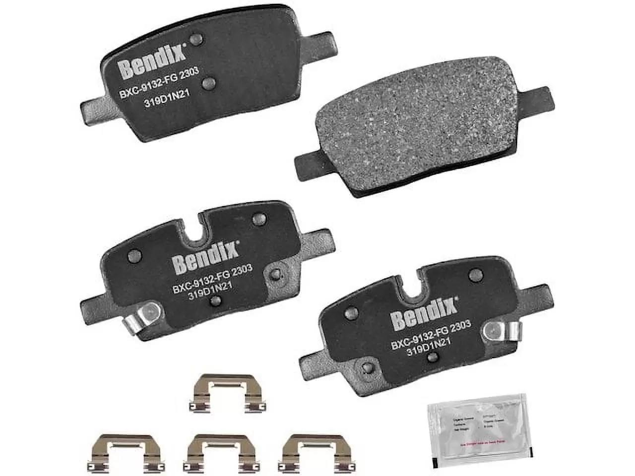 Rear Brake Pad Set - Compatible with 2021 Chevy Traverse