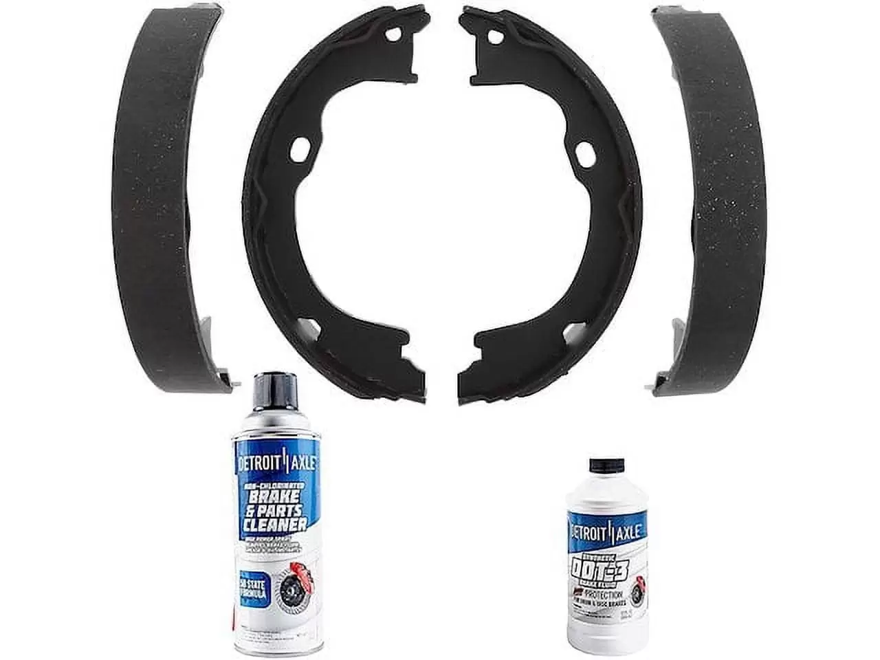 Rear Brake Shoe Set - Compatible with 2007 - 2017 Jeep Wrangler 2008 2009 2010 2011 2012 2013 2014 2015 2016